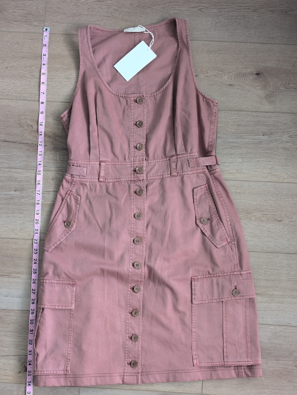 Ulla Johnson Dusty Rose Button-Front Midi Dress